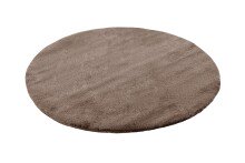 Badematte >Rabbit Light< in Dunkelbeige, 100% Polyester - 100x100cm (LxB)