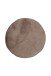 Badematte >Rabbit Light< in Dunkelbeige, 100% Polyester - 100x100cm (LxB)