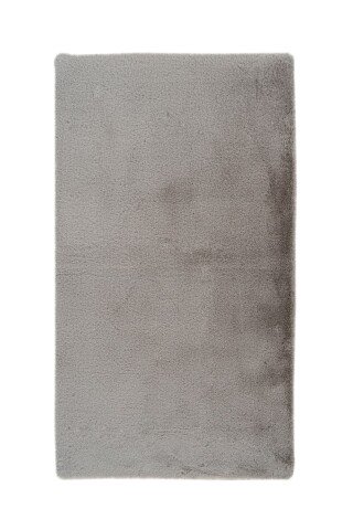 Badematte >Rabbit Light< in Hellgrau, 100% Polyester - 90x50cm (LxB)