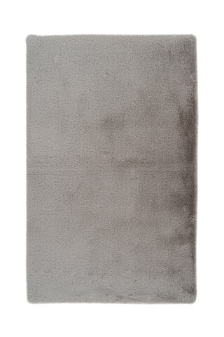 Badematte >Rabbit Light< in Hellgrau, 100% Polyester - 100x65cm (LxB)