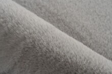 Badematte >Rabbit Light< in Hellgrau, 100% Polyester - 100x65cm (LxB)