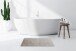 Badematte >Rabbit Light< in Hellgrau, 100% Polyester - 100x65cm (LxB)