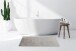 Badematte >Rabbit Light< in Hellgrau, 100% Polyester - 130x70cm (LxB)