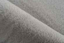 Badematte >Rabbit Light< in Hellgrau, 100% Polyester - 100x100cm (LxB)