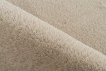 Badematte >Rabbit Light< in Beige, 100% Polyester - 100x100cm (LxB)