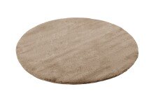 Badematte >Rabbit Light< in Beige, 100% Polyester - 100x100cm (LxB)