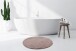 Badematte >Rabbit Light< in Rosa, 100% Polyester - 100x100cm (LxB)