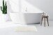 Badematte >Rabbit Light< in Weiß, 100% Polyester - 100x65cm (LxB)