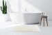 Badematte >Rabbit Light< in Weiß, 100% Polyester - 130x70cm (LxB)