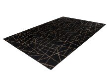 Teppich >Bijou< in Schwarz / Gold, 100% Polyester - 170x120cm (LxB)