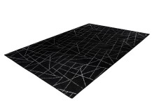 Teppich >Bijou< in Schwarz / Silber, 100% Polyester - 290x200cm (LxB)