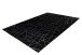 Teppich >Bijou< in Schwarz / Silber, 100% Polyester - 150x80cm (LxB)