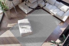 Teppich >Bijou< in Taupe / Silber, 100% Polyester - 290x200cm (LxB)