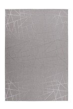 Teppich >Bijou< in Taupe / Silber, 100% Polyester -...