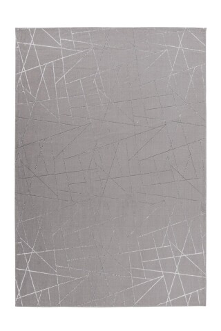 Teppich >Bijou< in Taupe / Silber, 100% Polyester - 150x80cm (LxB)