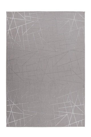 Teppich >Bijou< in Taupe / Silber, 100% Polyester - 150x80cm (LxB)