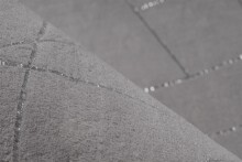 Teppich >Bijou< in Taupe / Silber, 100% Polyester - 150x80cm (LxB)