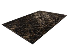 Teppich >Bijou< in Schwarz / Gold, 100% Polyester - 170x120cm (LxB)