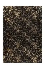 Teppich >Bijou< in Schwarz / Gold, 100% Polyester -...