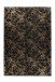 Teppich >Bijou< in Schwarz / Gold, 100% Polyester - 150x80cm (LxB)