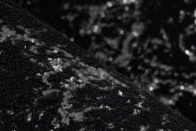 Teppich >Bijou< in Schwarz / Silber, 100% Polyester - 170x120cm (LxB)