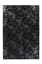 Teppich >Bijou< in Schwarz / Silber, 100% Polyester...