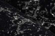 Teppich >Bijou< in Schwarz / Silber, 100% Polyester - 290x200cm (LxB)