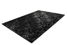 Teppich >Bijou< in Schwarz / Silber, 100% Polyester - 290x200cm (LxB)
