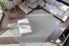Teppich >Bijou< in Taupe / Silber, 100% Polyester -...