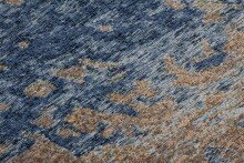 Teppich >Blaze< in Multi / Blau, 75% Polyester / 25% Baumwolle - 170x115cm (LxB)