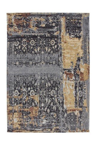 Teppich >Blaze< in Multi / Blau, 75% Polyester / 25% Baumwolle - 170x115cm (LxB)