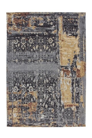 Teppich >Blaze< in Multi / Blau, 75% Polyester / 25% Baumwolle - 290x195cm (LxB)