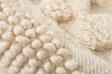 Teppich >Bohist< in Natural, 90% Wolle / 10% Baumwolle - 200x200cm (LxB)