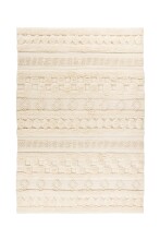 Teppich >Bohist< in Natural, 90% Wolle / 10%...