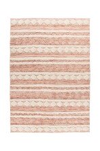 Teppich >Bohist< in Rosa / Creme, 90% Wolle / 10%...