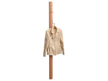 Wandgarderobe >Kobuo< in Kernbuche aus Massivholz -...