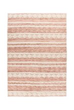 Teppich >Bohist< in Rosa / Creme, 90% Wolle / 10%...