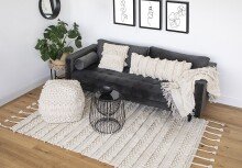 Teppich >Bohist< in Natural, 95% Wolle / 5% Baumwolle - 180x120cm (LxB)