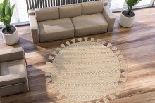 Teppich >Bohist< in Natural, 95% Wolle / 5%...