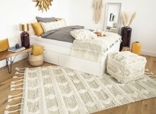 Teppich >Bohist< in Creme / Khaki - 180x120 (LxB)