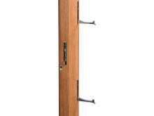 Wandgarderobe >Kobuo< in Wildeiche aus Massivholz - 8x185x4cm (BxHxT)