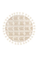 Teppich >Bohist< in Creme / Khaki - 160x160 (LxB)