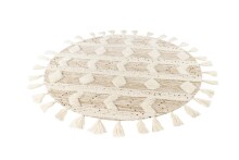 Teppich >Bohist< in Creme / Khaki - 160x160 (LxB)