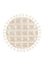 Teppich >Bohist< in Creme / Khaki - 160x160 (LxB)