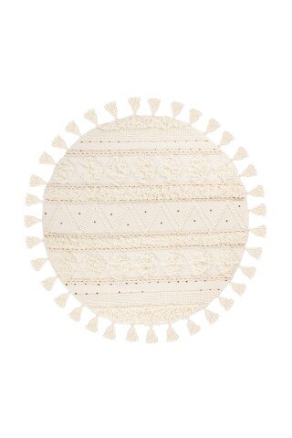 Teppich >Bohist< in Creme - 160x160 (LxB)