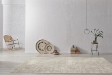 Teppich >Bridget< in Creme, 100% Viskose - 170x120cm (LxB)