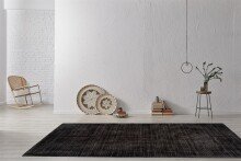 Teppich >Bridget< in Grau, 100% Viskose - 150x80cm...