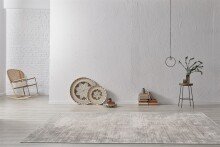 Teppich >Bridget< in Silber, 100% Viskose -...