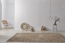 Teppich >Bridget< in Taupe, 100% Viskose - 150x80cm (LxB)