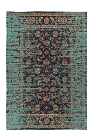 Teppich >Charme< in Multi / Blau - 180x120 (LxB)